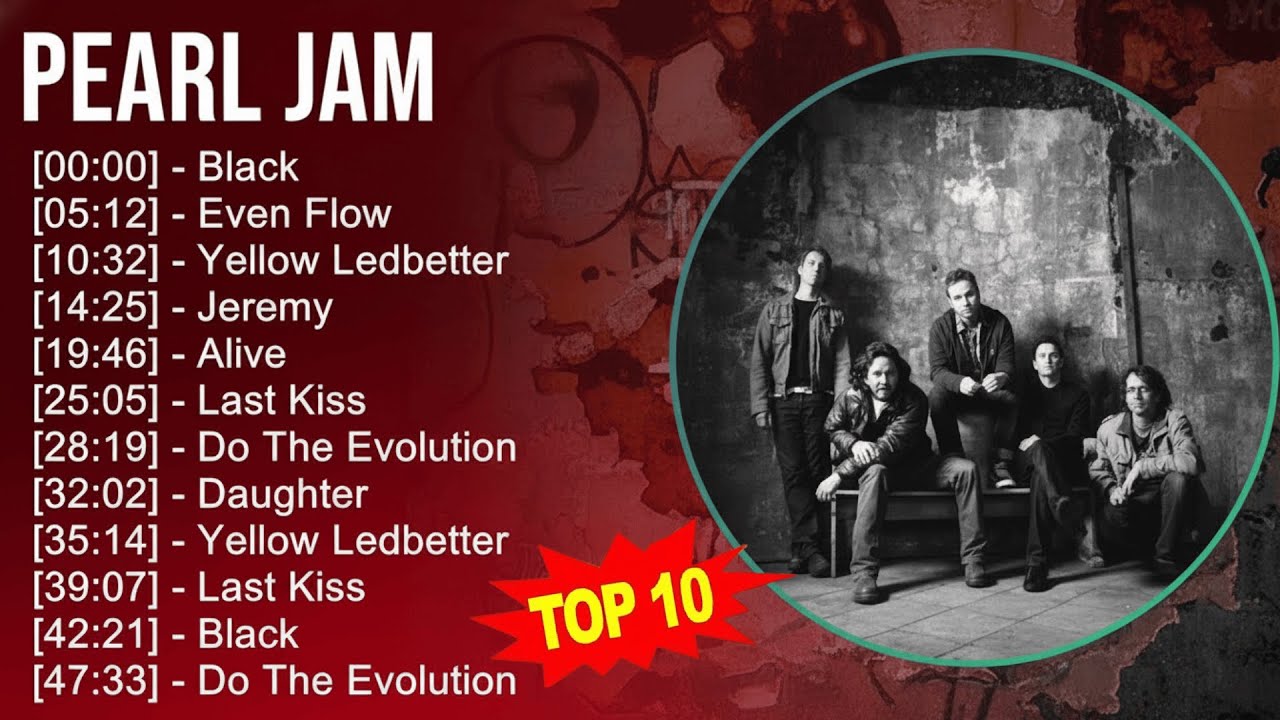 Pearl Jam 2025 MIX Top Hits Collection - Black, Even Flow, Yellow Ledbetter, Jeremy