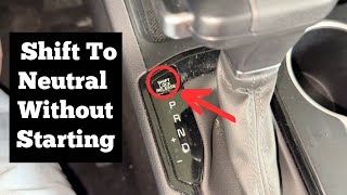 2024 - 2026 KIA K5 Shift Lock Release - How To Shift Transmission Into Neutral Without Starting