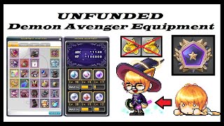 [MapleSEA Aquila] Unfunded Demon Avenger Equipment | Range | Cores | Link Skills | Union