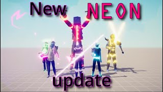 NEW NEON update is AWESOME (Totally Accurate Battle Simulator)