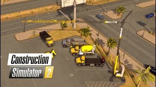 Construction Simulator 2 US | #6 A Construir una Casa | LIEBHEER L1-24 Estrenando Grúa screenshot 3