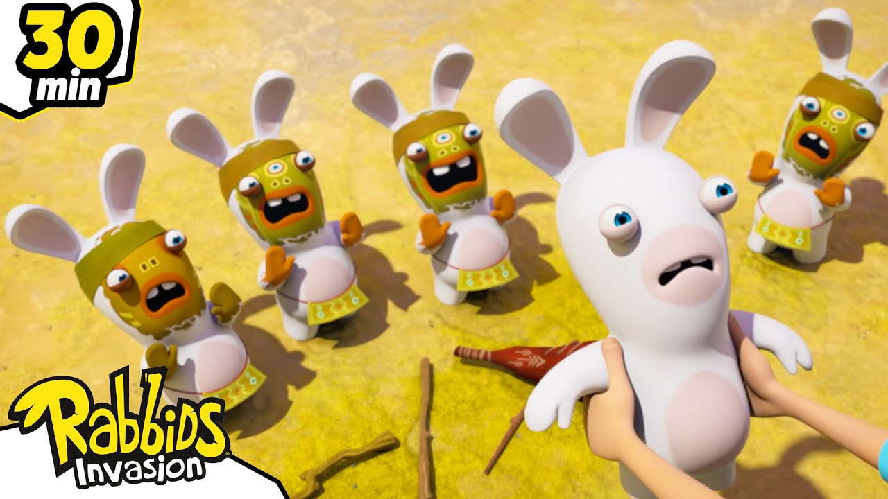 😂 ¿Los Rabbids participarán en Survivor La Isla?! 🏝️🐰 Rabbids La Invasión | Dibujos Animados