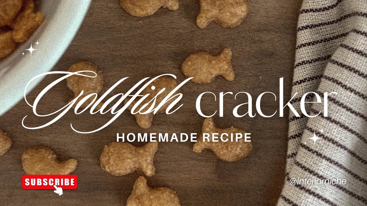 3-ingredient homemade goldfish crackers (easy toddler snack)