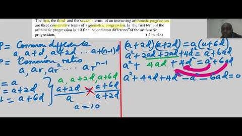Sequence and Series(Arithmetic progression,Geometric progression)