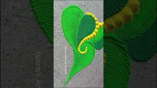 Leaf Ganapati With Hibiscus Rani Design Leaf Ganesha Rani