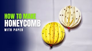 How to make diy honeycomb ball ornaments (cardstock)| Paper Crafts Ideas |