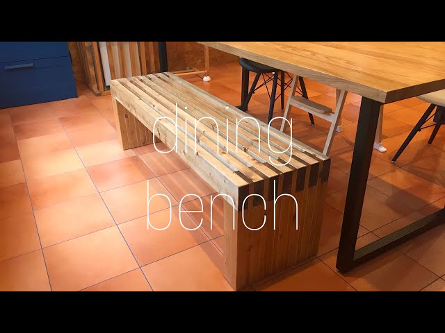 DIY】2x4と1x4でベンチ作り ダイニングベンチ dining bench - YouTube