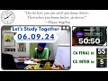 🔴12 + Hrs Study With Me | The Peaceful Library | Pomodoro 60/5 | CA Final Nov 2024 | Peaceful Music