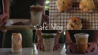 Choco Chips Soft Cookie 🍪 with Coffee 🤎 or Tea 🧡 | Cafe Vlog Baking Vlog 🍀 screenshot 3