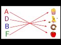 lkg class english Worksheets | match the letters with pictures | english worksheets for kindergarten
