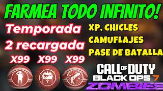 BO7 ZOMBIES T2 RECARGADA TRUCOS AFK PARA XP CHICLES CAMUFLAJES FACIL