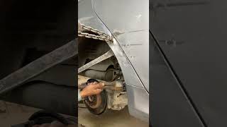 Toyota Corolla back side fender accident repair #machice #automobile body #repairparts