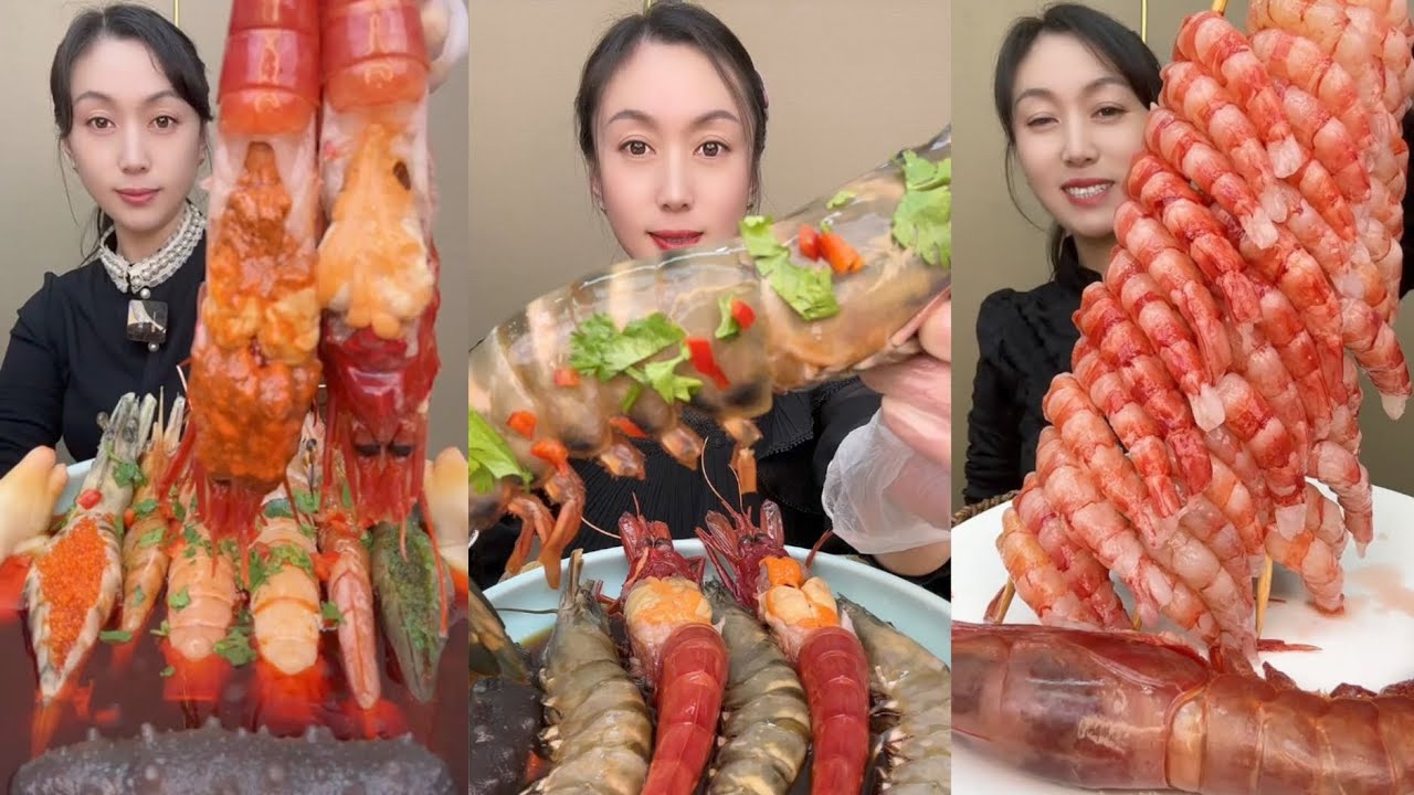 EAT SEAFOOD LOBSTER SHRIMP RED DEVIL SHRIMP SNAIL YUMMY....