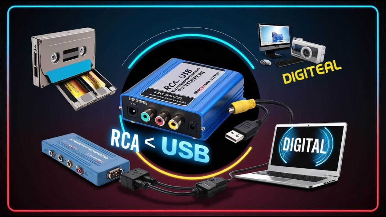 Top 5 Best RCA to USB Video Converters 2025 – Digitize Your Old Tapes Easily!