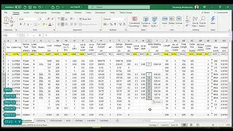 Demo Cable Sizing Calculation with Automated Process