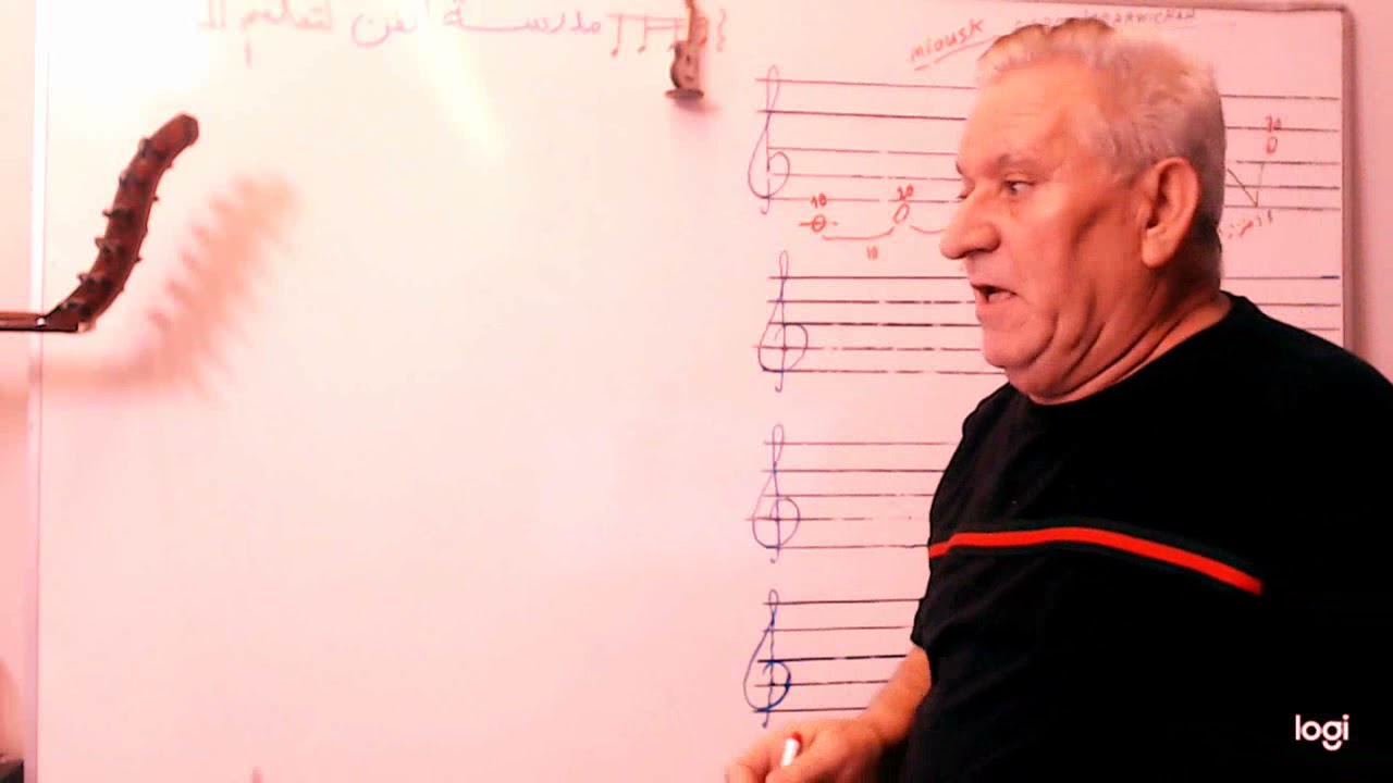 دروس النوتة الموسيقية - الحلقة الخامسة ابعاد السلم الموسيقي الاستاذ فاروق درويشة 0506222186