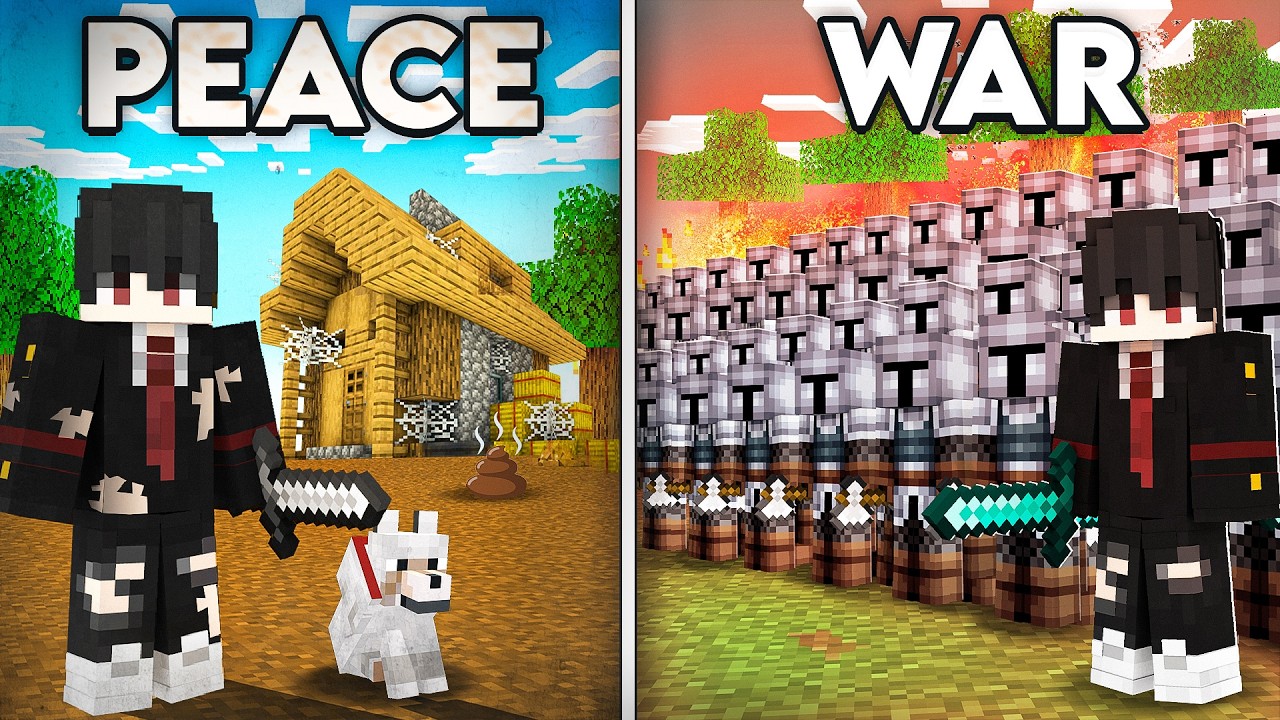 1 Vs 1000 Players SMP in Minecraft
