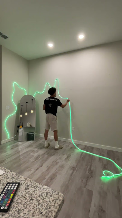 These LED Neon Rope Lights are a Vibe in our New Apartment 🎨