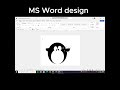 #penguin #cartoonart #msword #digitalart #cutedrawing #foryou #fyp #viralvideo #design