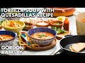 Gordon Ramsay's Tortilla Soup with Chicken Quesadillas Recipe