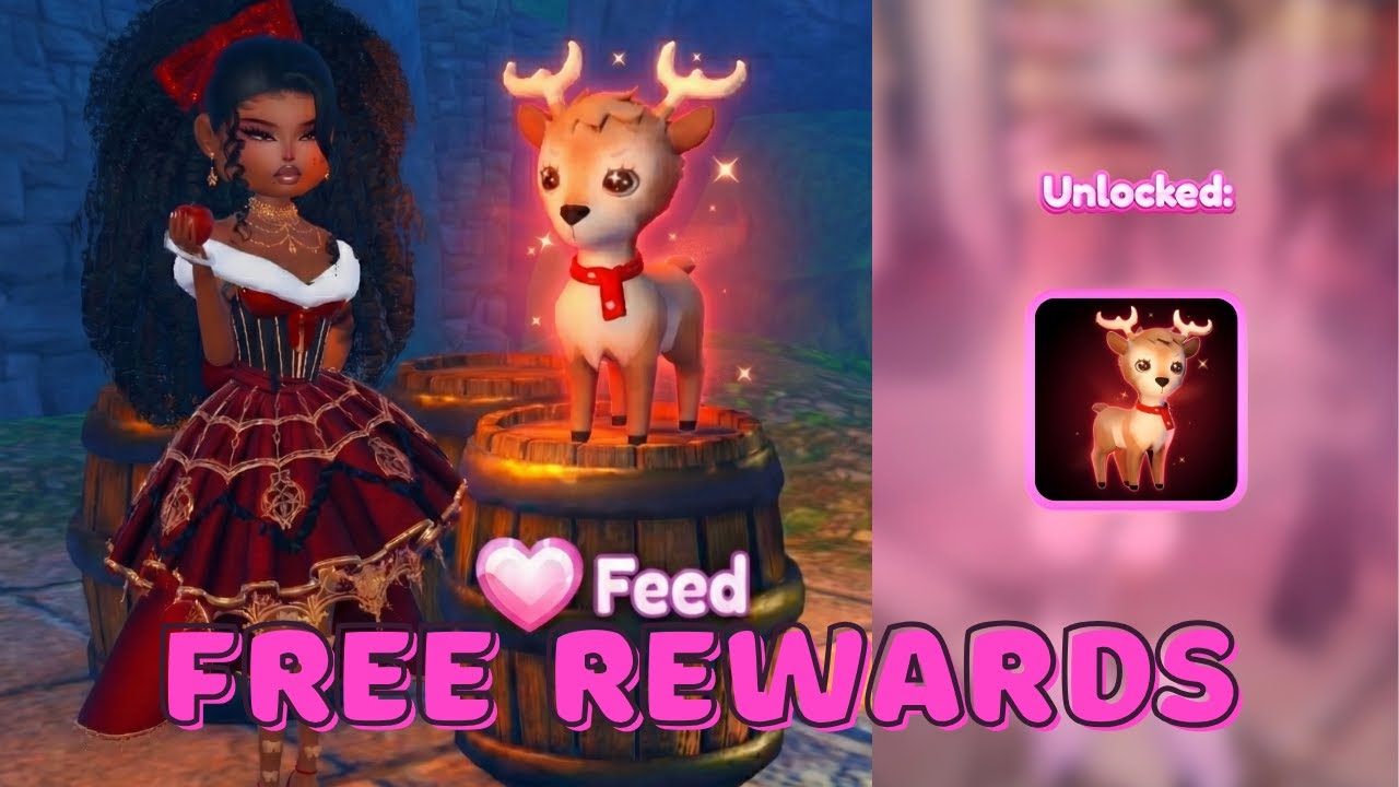 Reindeer Code HOW TO GET THE REINDEER PET, SECRET FREE ITEMS AND HIDDEN CODE IN DRESS ...
