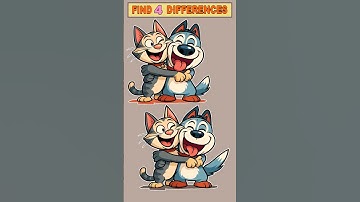 Only Geniuses Can Find the 4 Differences!
