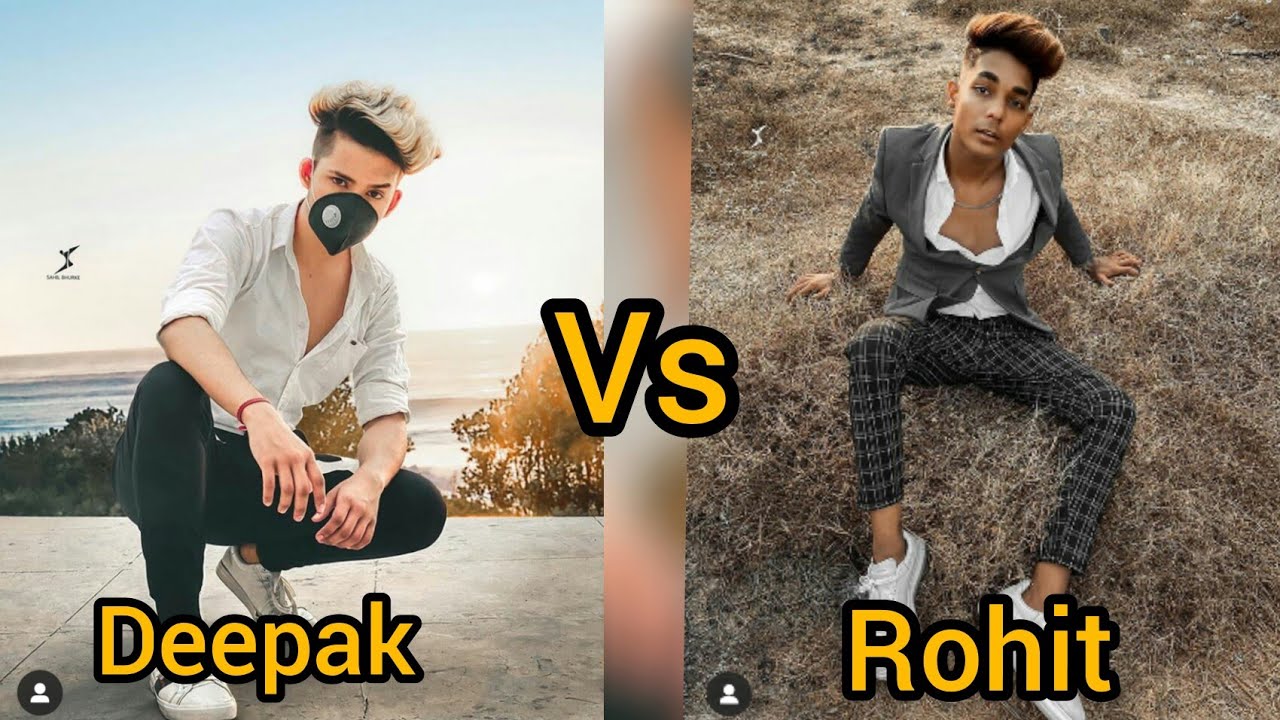 rohit zinjurke vs deepak joshi attitude boy's new tiktok ( tiktok star)attitude boy's