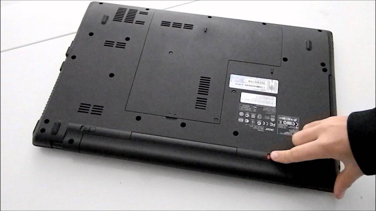 Как снять аккумулятор acer How To Remove a Battery Out of a Laptop - YouTube
