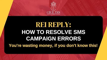 HOW TO RESOLVE SMS CAMPAIGN ERRORS INSIDE REI REPLY | You