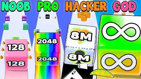 Jelly Run 2048 vs Hole Merge Run - ASMR Gameplay (Freepya, Max Level) New Update