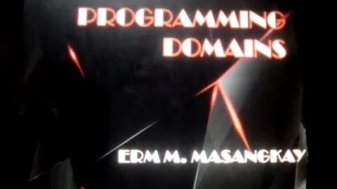 Programming Domains
