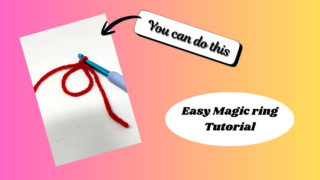 Простой мастер-класс по вязанию волшебного кольца/круга крючком.