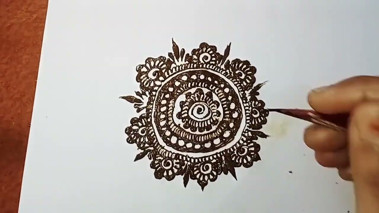 फूल मेहंदी का डिजाइन 