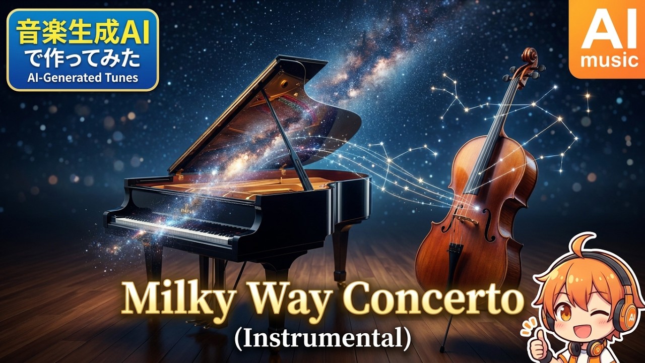 Milky Way Concerto (Instrumental)｜遠く離れた二つの音が、星空で