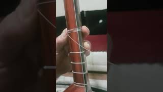Saz perdesi bağlama işlemi