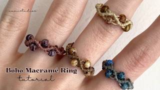 Boho Macramé Ring Tutorial | Easy DIY Knotting Step by Step
