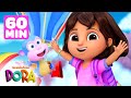 Dora &amp; Boots' Earth, Wind and Water Rescues! 🍃 60 Minutes | Dora &amp; Friends