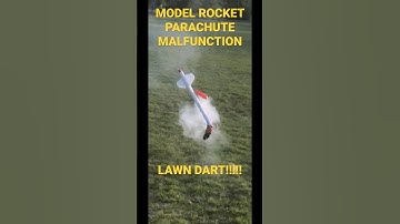 Estes rocket CRASH!!! Parachute didn’t deploy and it turned into a missile…💥 #modelrocket #estes