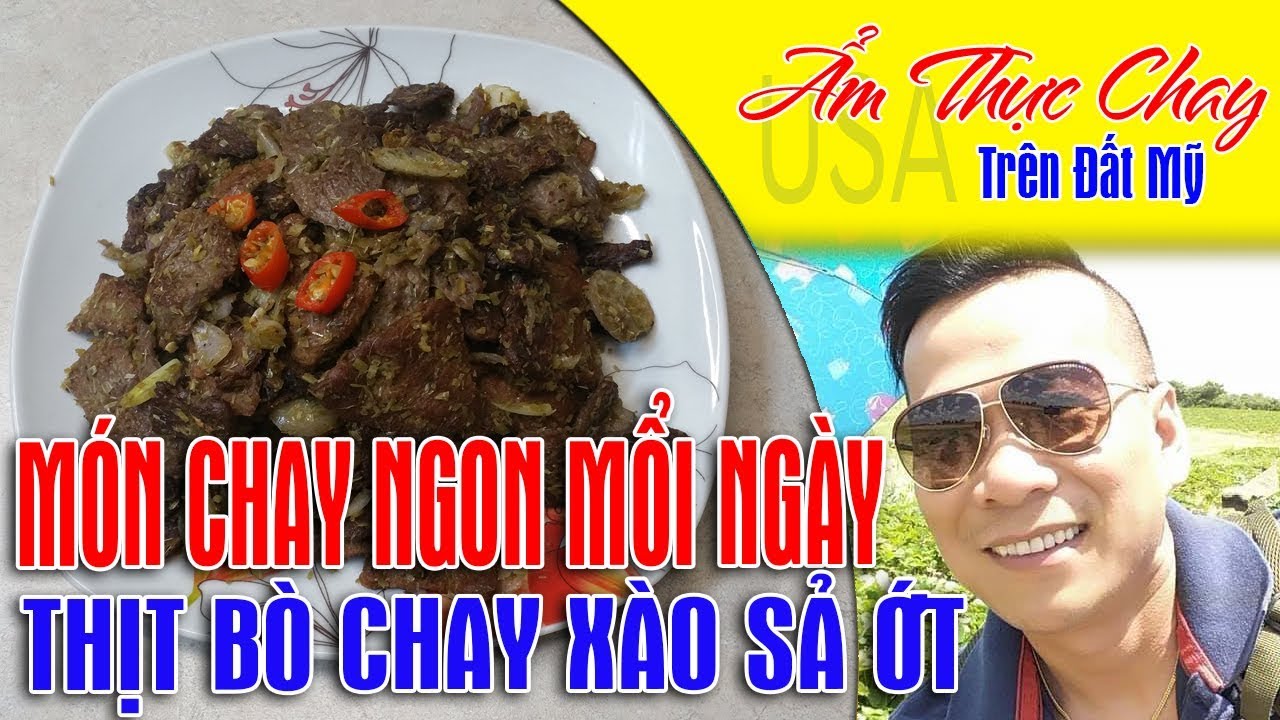 Cách làm thịt bò miếng chay xào sả ớt rất ngon | How... - youtube