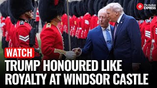 Trump Receives Ceremonial Welcome and Inspects Guard of Honour at Windsor Castle