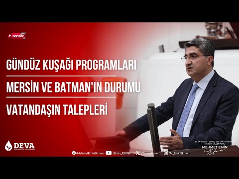 Gündüz Kuşağı Programları | Mersin ve Batman'ın Durumu | Vatandaşın Talepleri | Batman Sonsöz Yayını