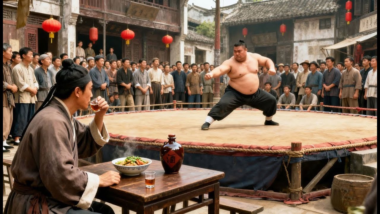 擂台大力士狂妄挑釁，沒想到被一個瘦弱老頭輕鬆擊敗！⚔️京城教一