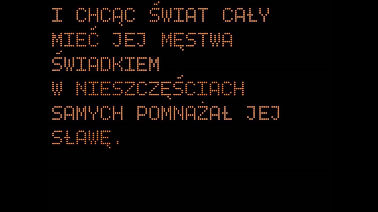 Boże, coś Polskę - organy/hauptwerk - Skrzatusz