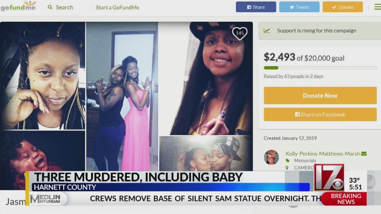 GoFundMe set up for family of murdered baby, sisters in Harnett County - YouTube