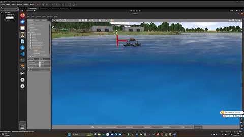 ROS Gazebo simulation of unmanned ships, automatic positioning