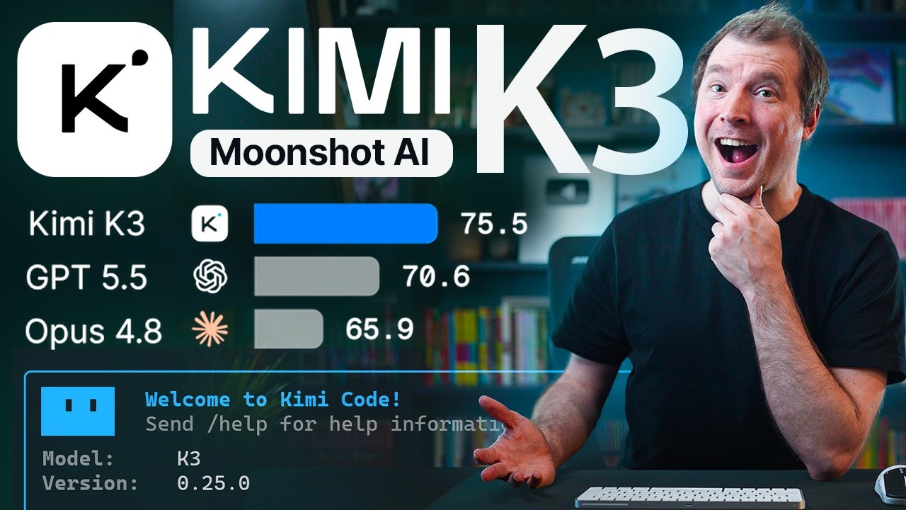 Kimi K3 might be the most powerful open AI model I've seen!