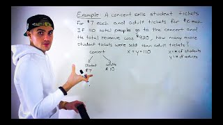 Grade 10 Math (Ontario, Canada) - Linear System by Substitution Word Problem 5