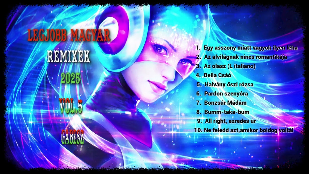 Legjobb Magyar Remix Zenék - vol.5 (Italo Disco 2025 Gabesz)