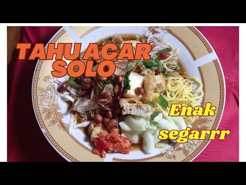 Resep Tahu Acar Solo
