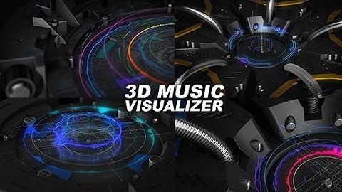 3D Music Visualizer (After Effects template)
